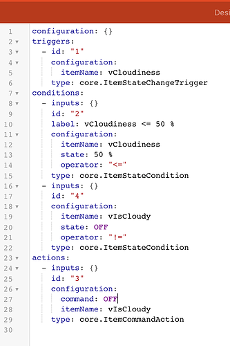 basic rule YAML modified